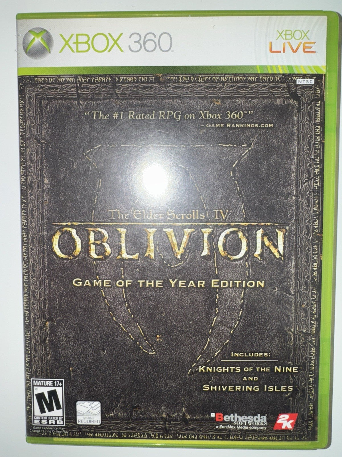 The Elder Scrolls IV: Oblivion  (Microsoft Xbox 360, 2011) CIB COMPLETE XB360
