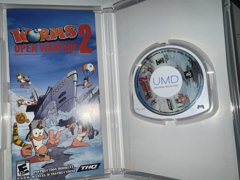 Worms: Open Warfare 2 (Sony PSP, 2007) CIB COMPLETE PSP