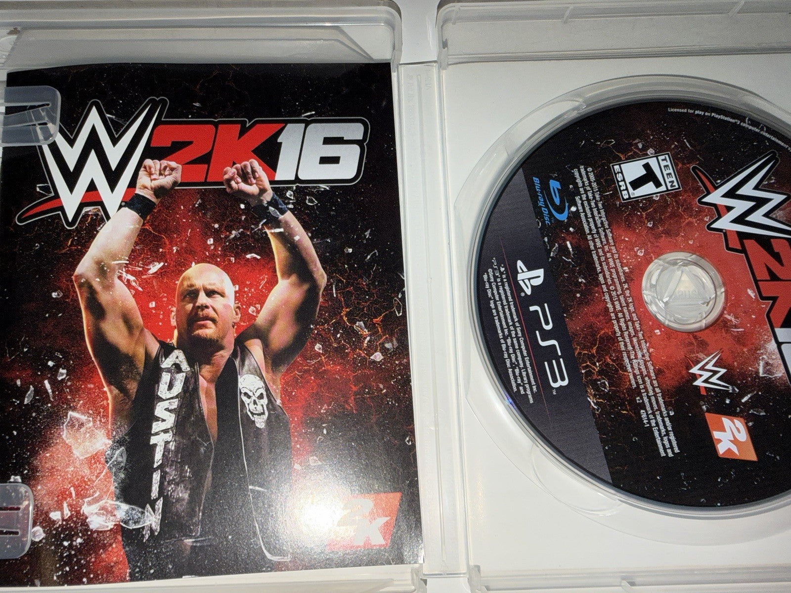 WWE 2K16 (Sony PlayStation 3, 2015) CIB COMPLETE PS3