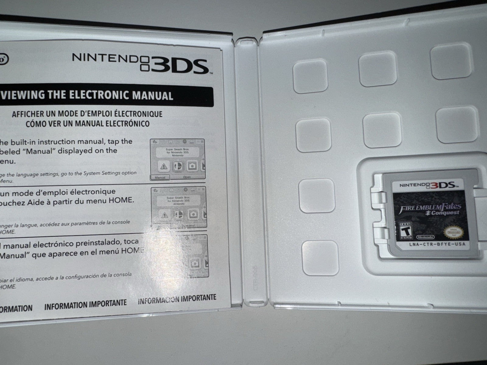 Fire Emblem Fates: Conquest (Nintendo 3DS, 2016) CIB Complete Tested