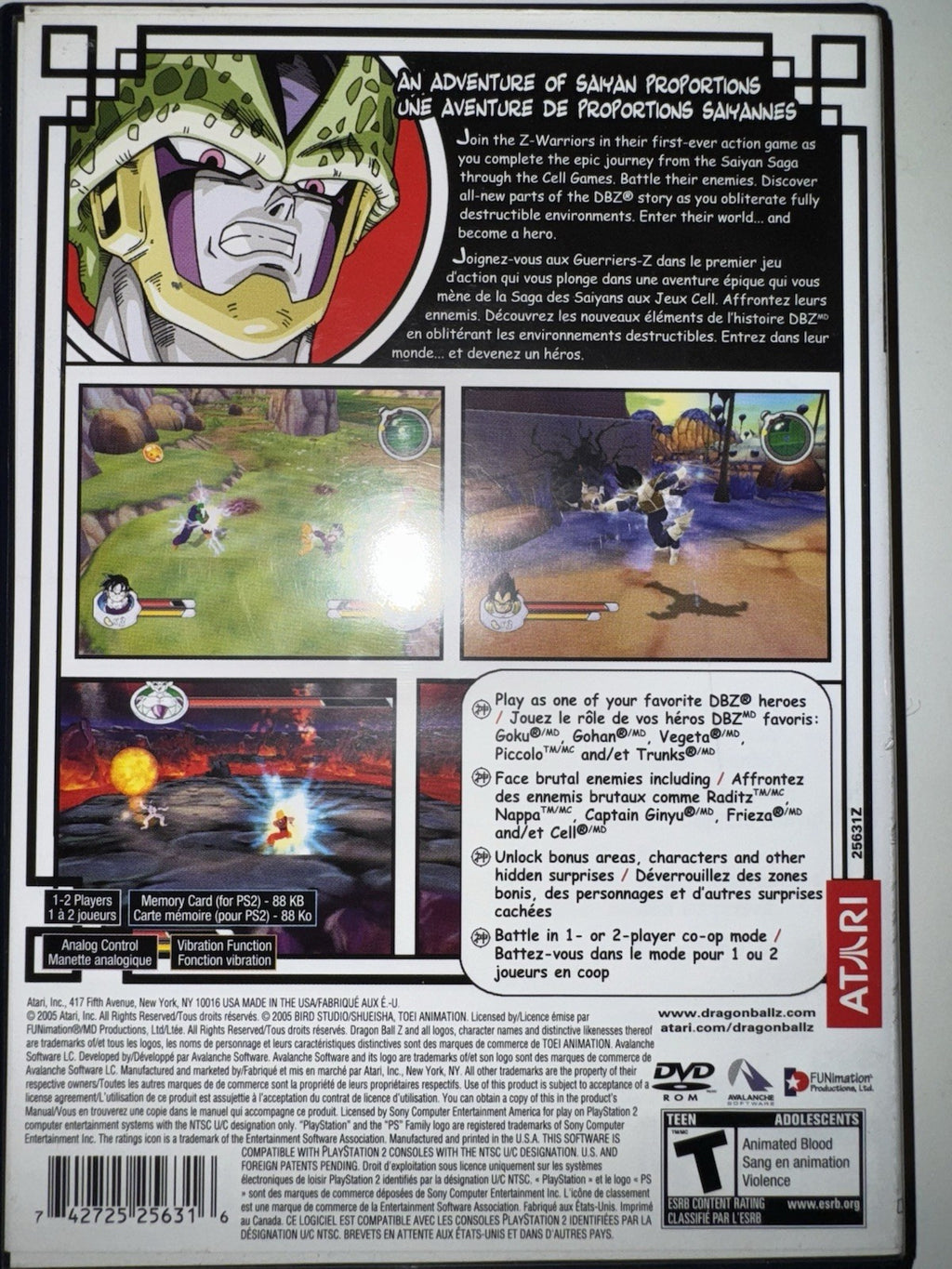 Dragon Ball Z: Sagas (Sony PlayStation 2, 2005) CIB COMPLETE + MANUAL PS2
