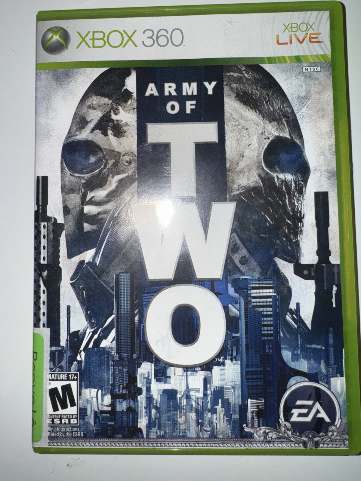 Army of Two (Microsoft Xbox 360, 2008) CIB Complete + MANUAL XB360