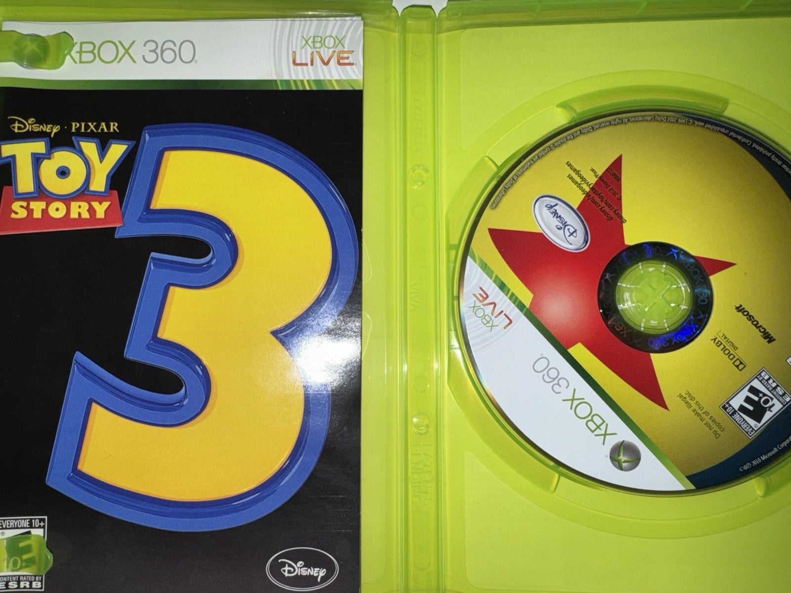 Toy Story 3 (Microsoft, Xbox 360, 2010) CIB COMPLETE XB360