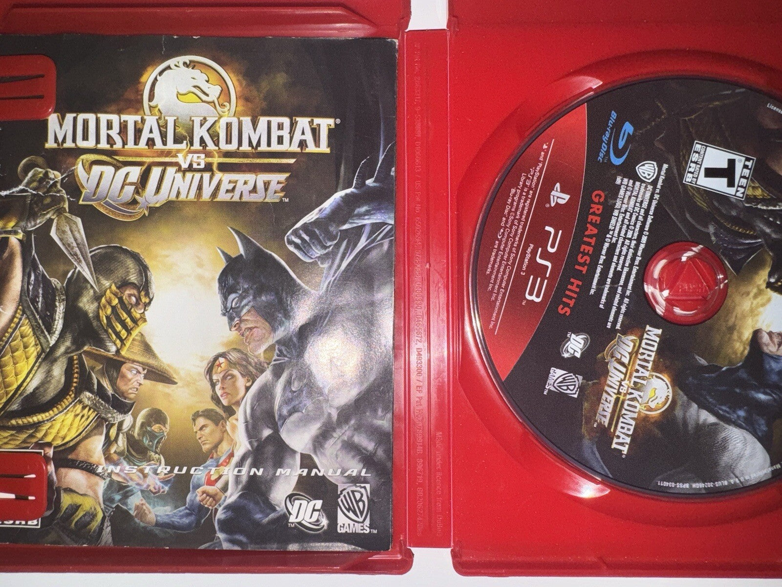 Mortal Kombat vs. DC Universe (Sony PlayStation 3, 2008) GREATEST HITS CIB PS3
