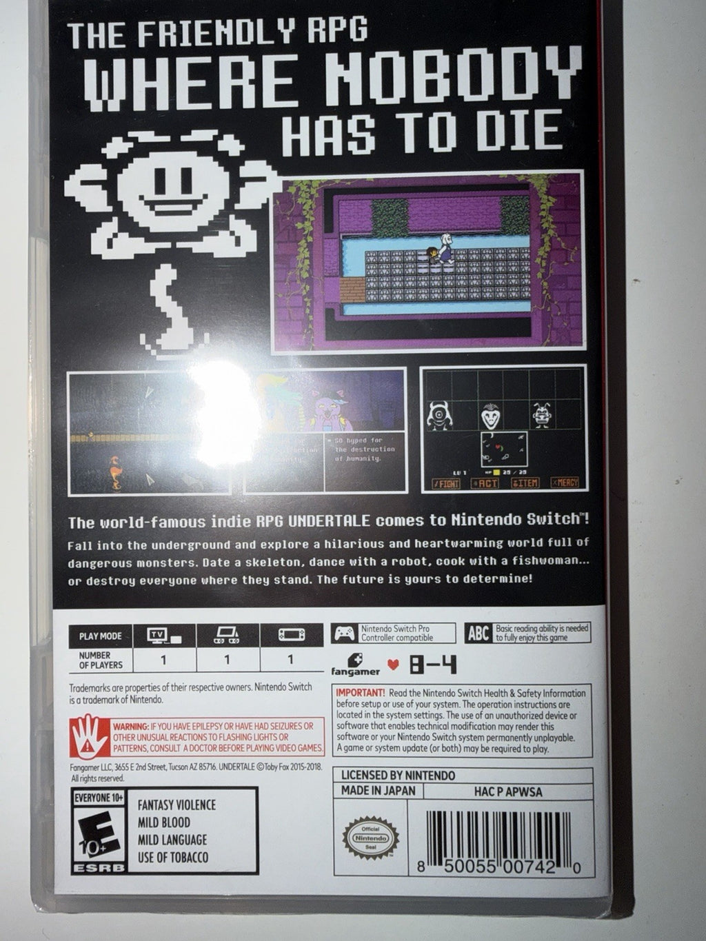 UNDERTALE - Standard Edition (Nintendo Switch, 2018) NSW BRAND NEW