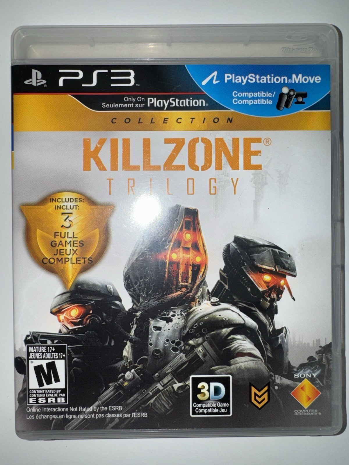 Killzone Trilogy Collection (PlayStation 3 PS3, 2012)
