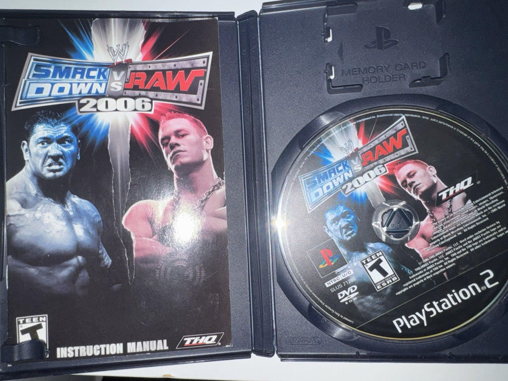WWE SmackDown vs. Raw 2006 (Sony PlayStation 2, 2005) CIB COMPLETE PS2
