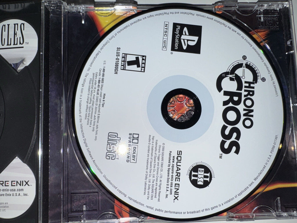 Chrono Cross (Greatest Hits) (Sony PlayStation 1, 2001) CIB COMPLETE +MANUAL PS1