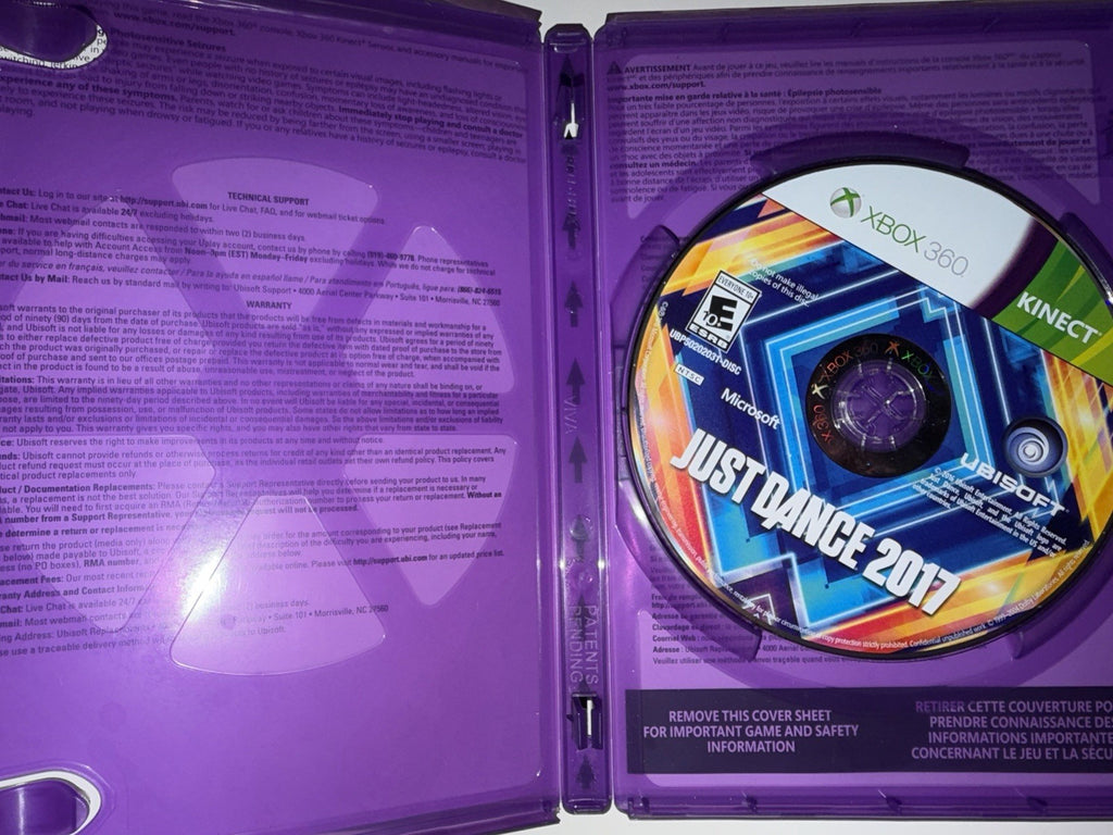 Just Dance 2017 (Microsoft Xbox 360, 2016) XB360