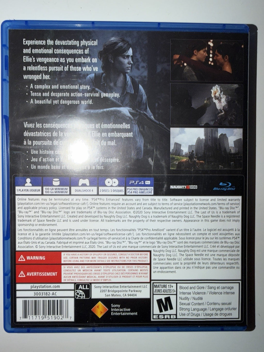 The Last of Us Part II (Sony PlayStation 4, 2020) PS4
