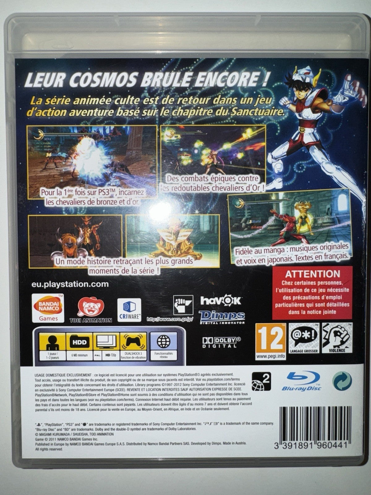 Saint Seiya : Sanctuary Battle (Sony PlayStation 3 PS3) CIB COMPLETE PS3 FR