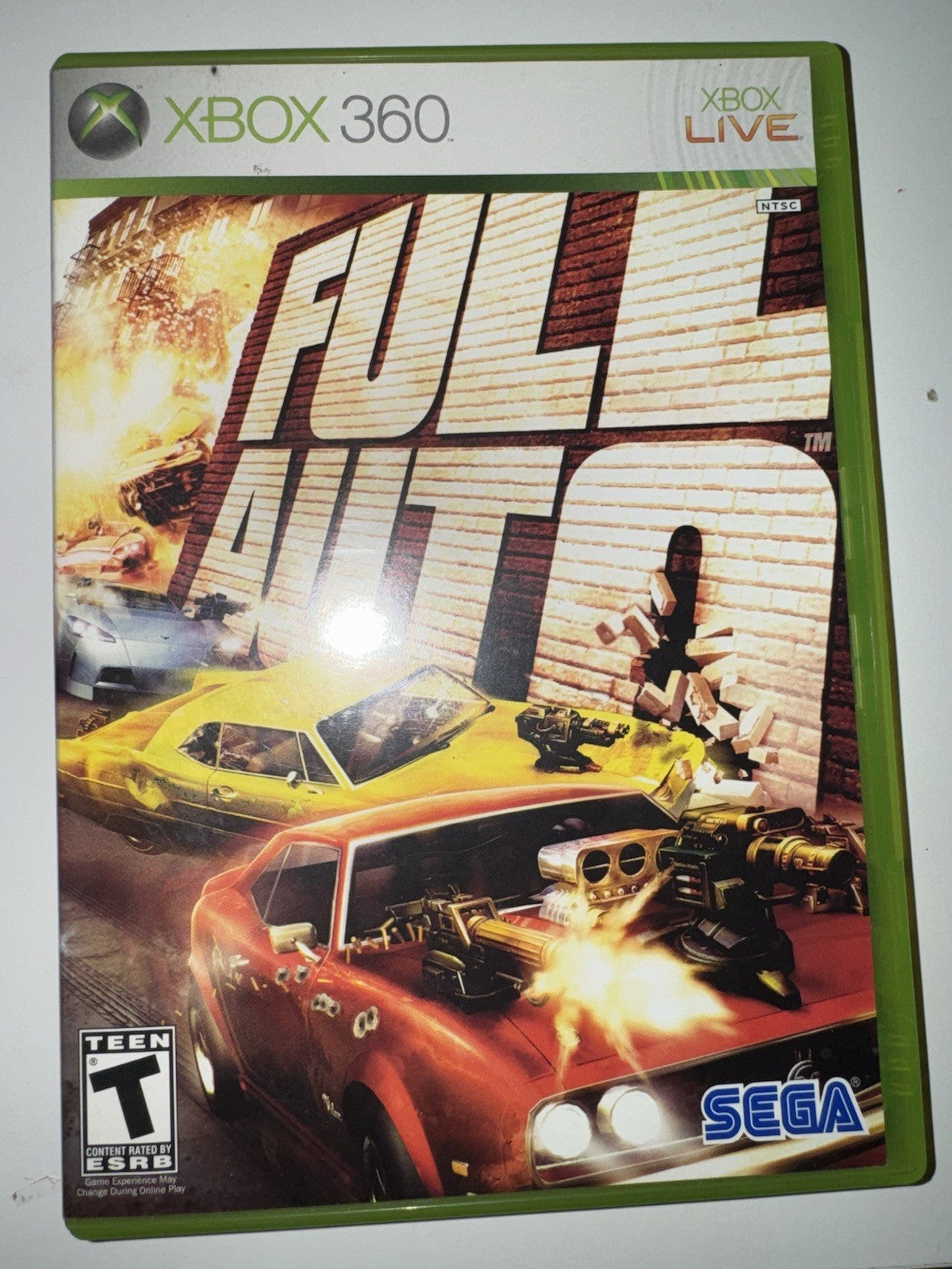 Full Auto (Microsoft Xbox 360, 2006) CIB COMPLETE + MANUAL XB360