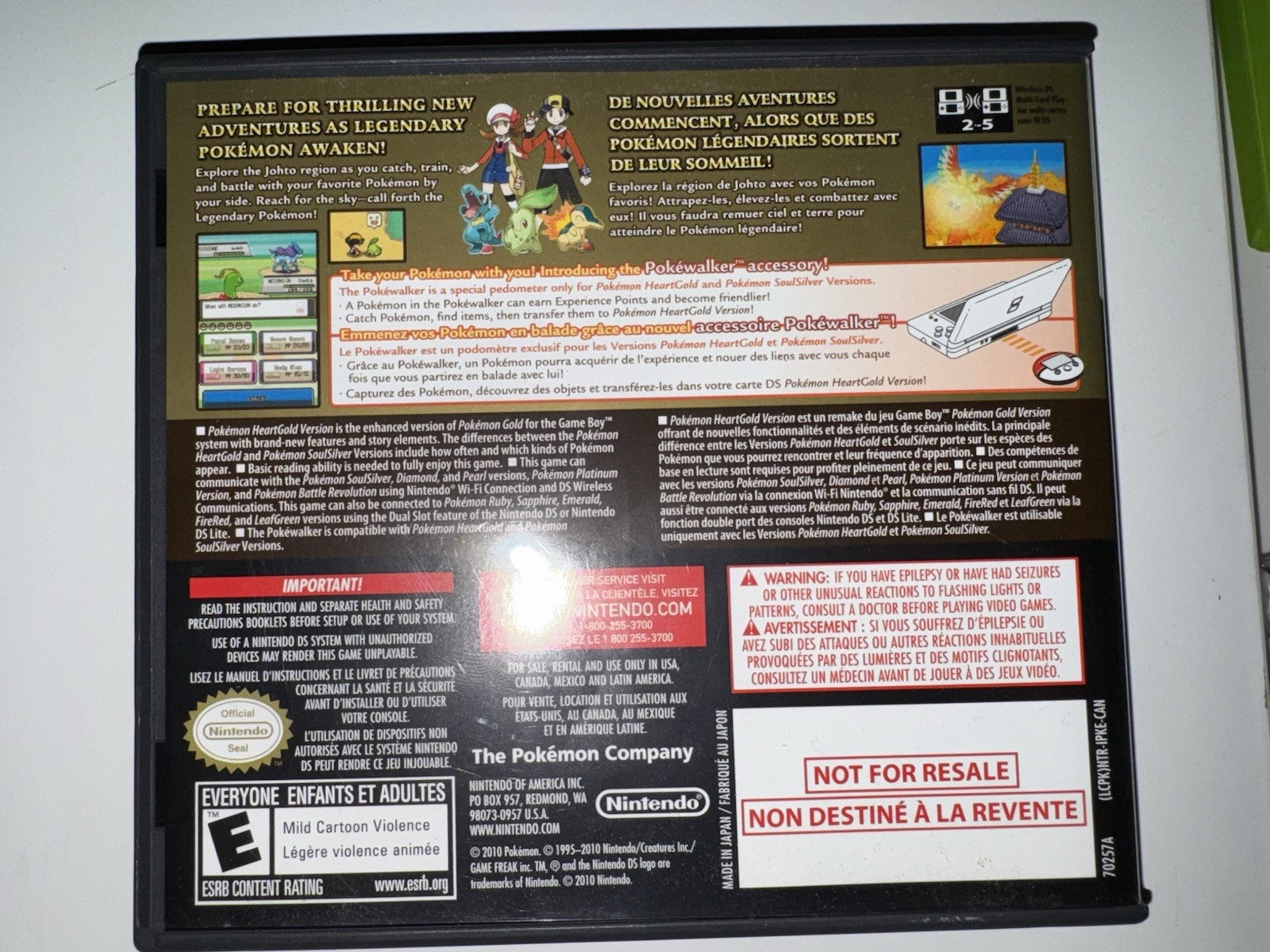 Pokemon: HeartGold Version (Nintendo DS, 2010) CIB COMPLETE + MANUAL