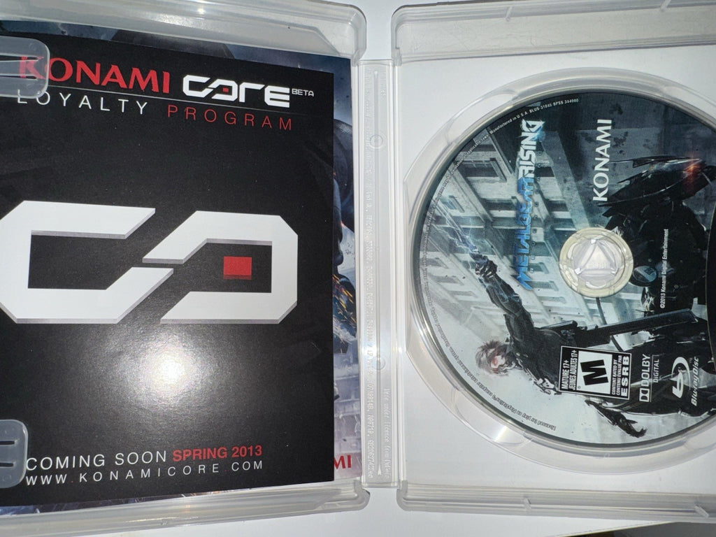 Metal Gear Rising: Revengeance (Sony PlayStation 3, 2013) CIB COMPLETE PS3