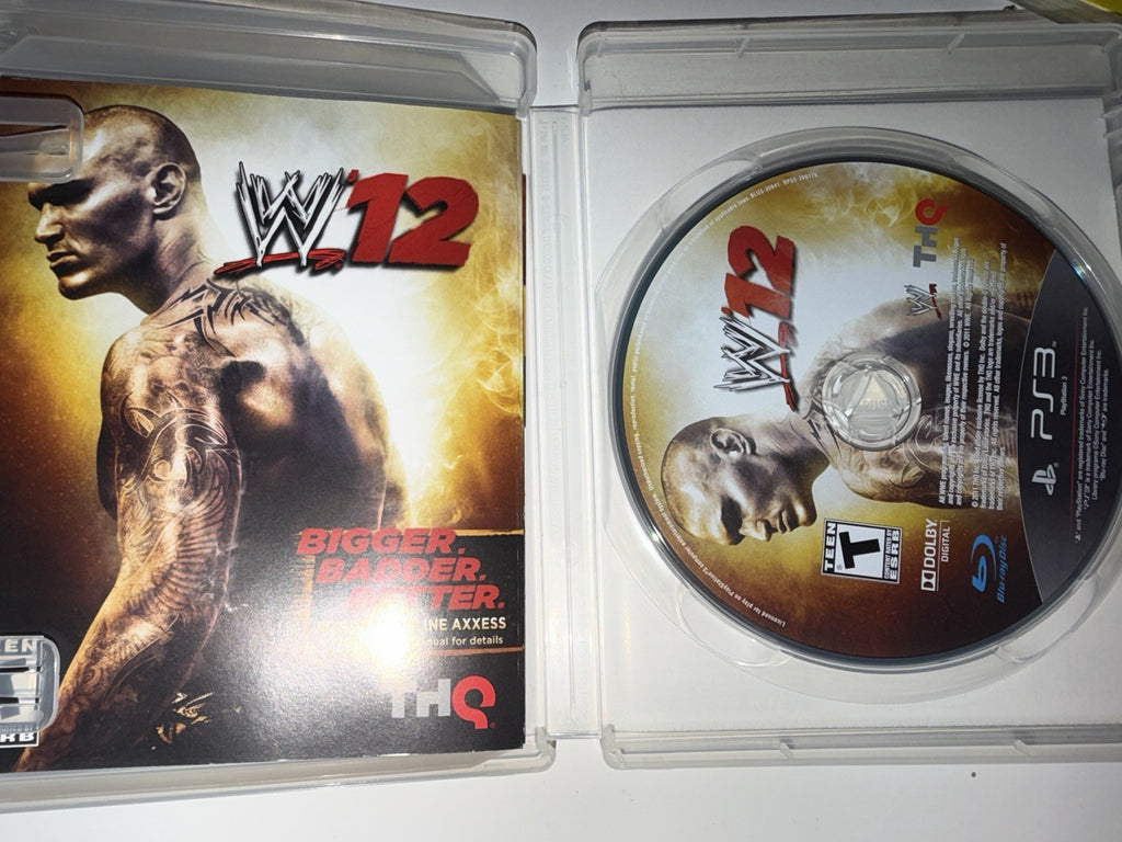 WWE 12 (Sony PlayStation 3, 2011) CIB COMPLETE PS3