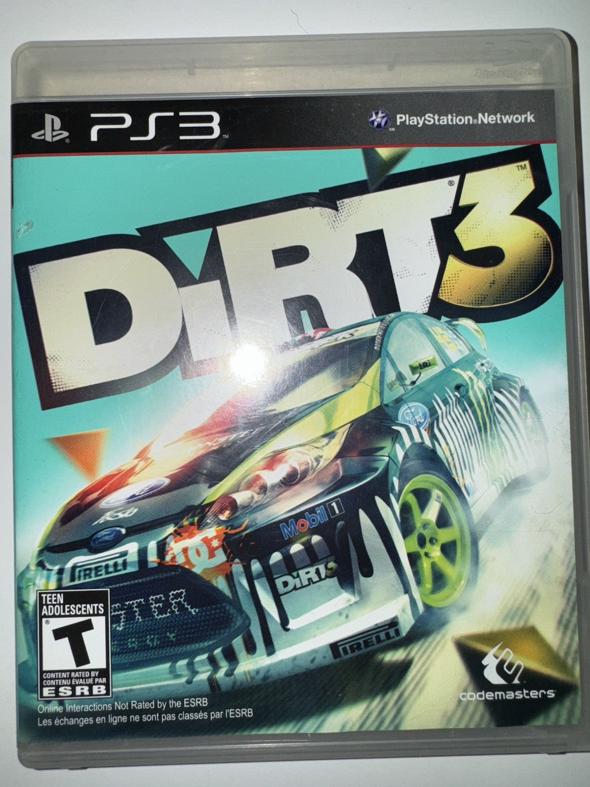 DiRT 3 (Sony PlayStation 3, 2011) CIB COMPLETE + MANUAL PS3