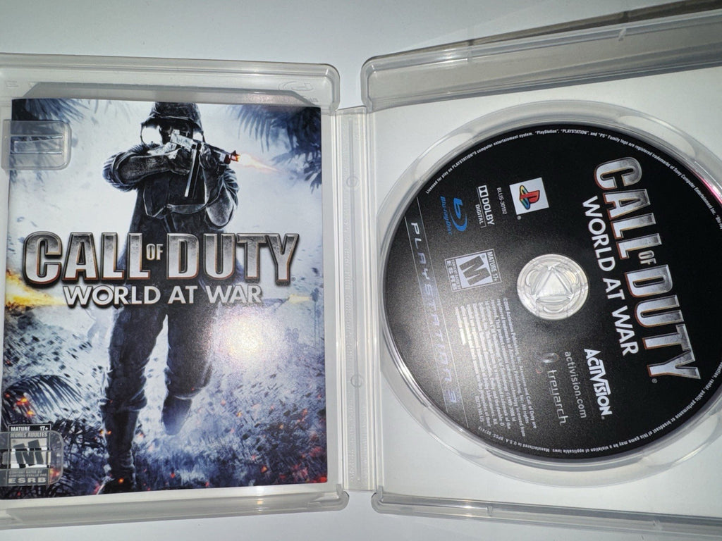 Call of Duty: World At War (Sony PlayStation 3, 2008) CIB COMPLETE PS3
