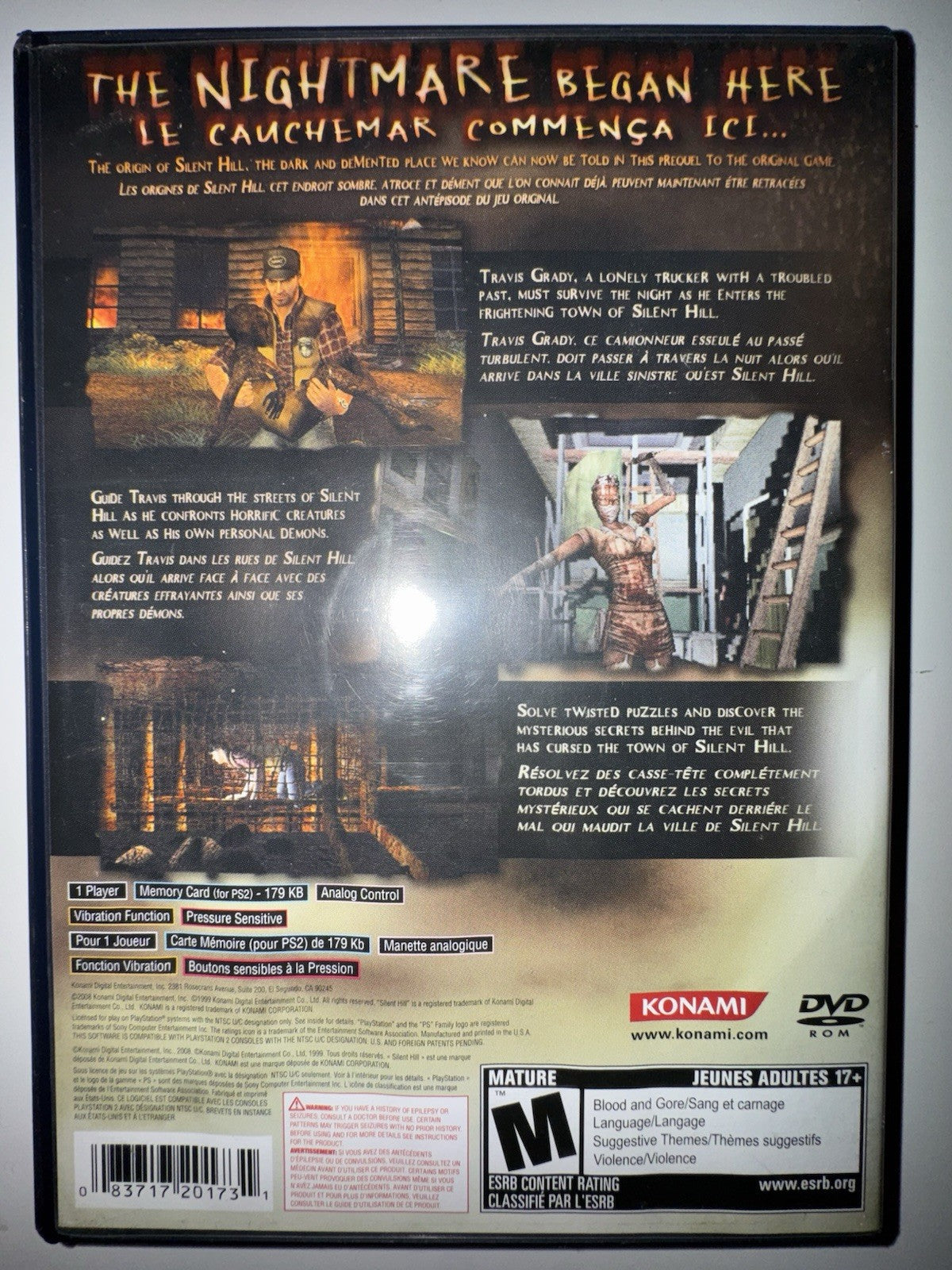 Silent Hill Origins PS2 PlayStation 2 Complete CIB