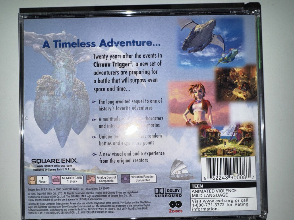 Chrono Cross (Greatest Hits) (Sony PlayStation 1, 2001) CIB COMPLETE +MANUAL PS1