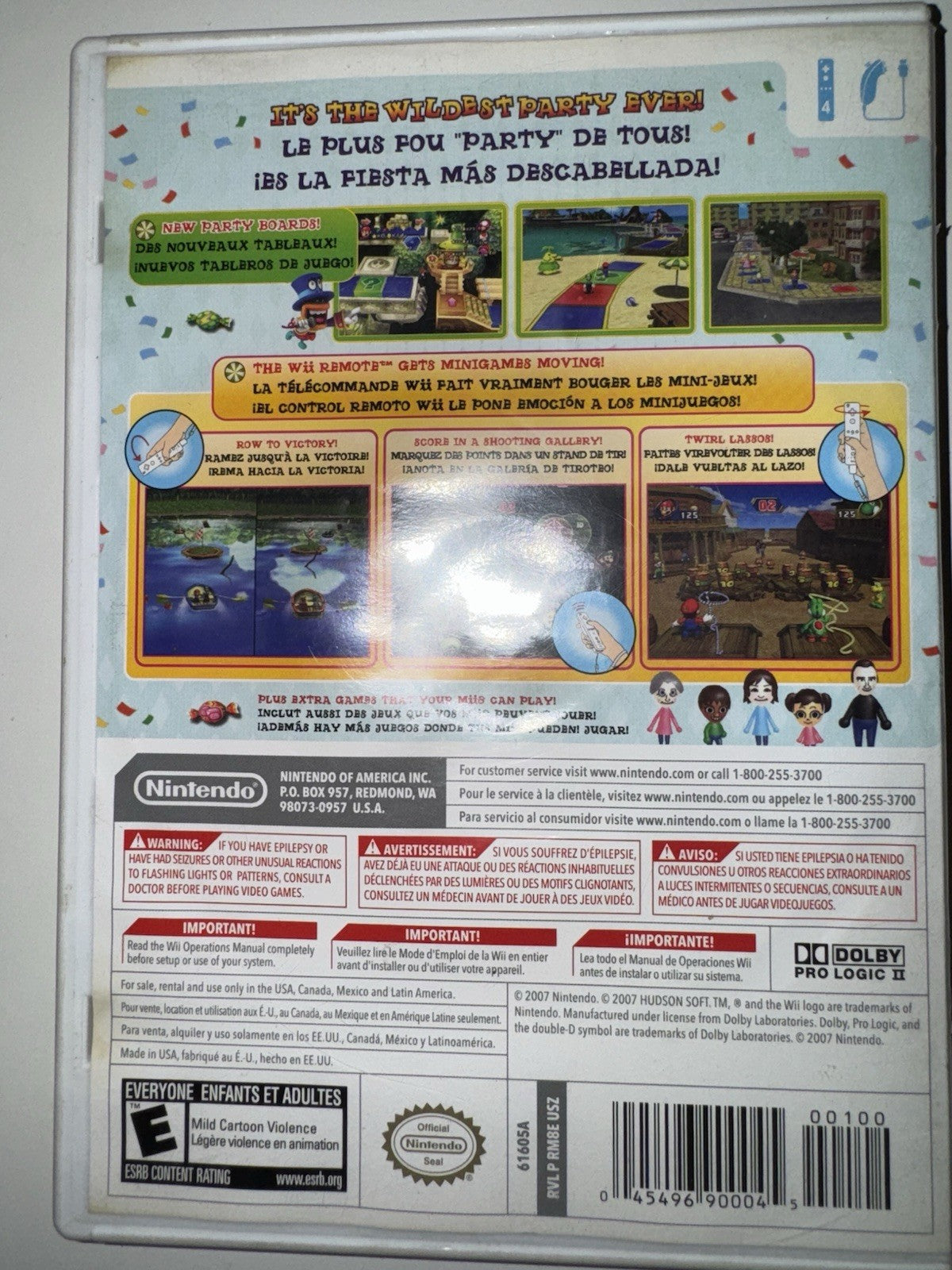 Mario Party 8 (Nintendo Wii, 2006) CIB COMPLETE + MANUAL WII