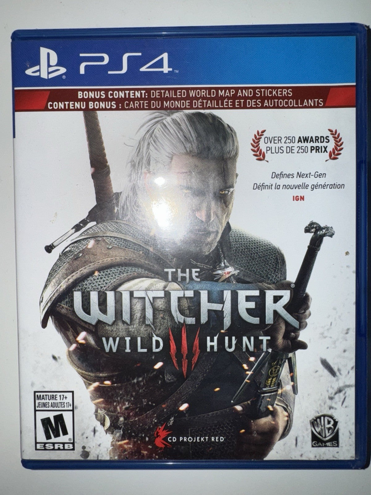 The Witcher III 3 : Wild Hunt (Sony PlayStation 4, 2016) CIB COMPLETE PS4