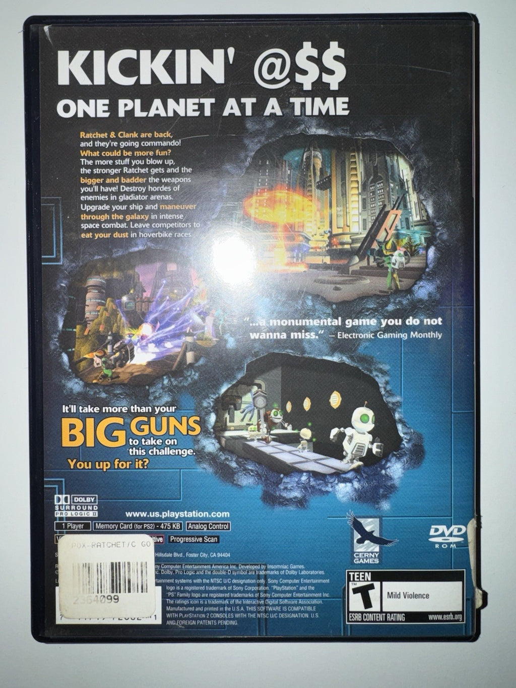 Ratchet and Clank: Going Commando (Sony PlayStation 2, 2003) PS2