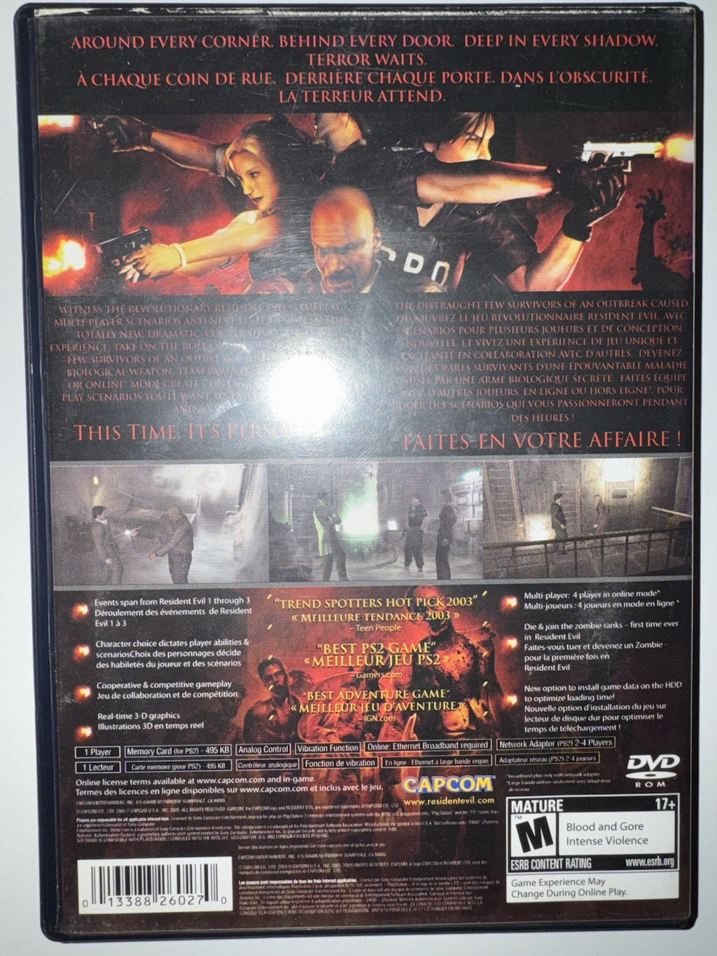 Resident Evil Outbreak (Sony PlayStation 2, 2003) CIB COMPLETE PS2