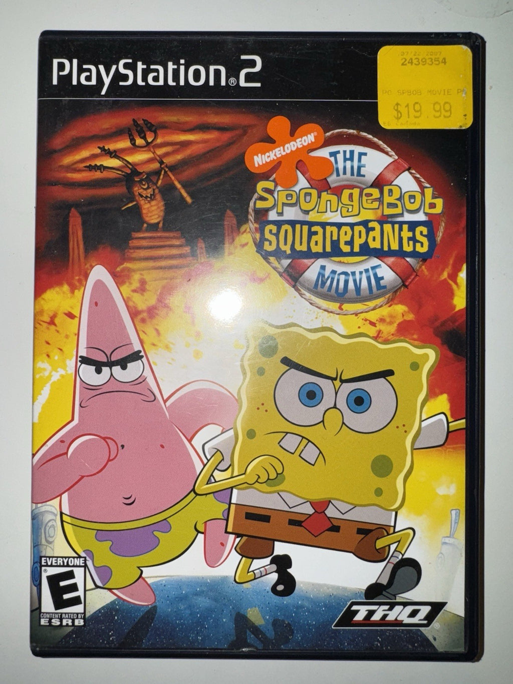 The SpongeBob SquarePants : The Movie PlayStation 2 PS2 W/French Manual Only