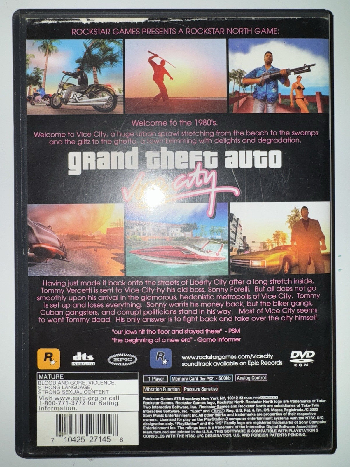 Grand Theft Auto: Vice City (Sony PlayStation 2, 2002) CIB + MAP/ POSTER PS2 GTA