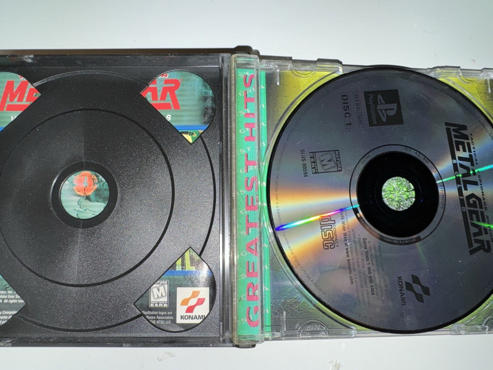 Metal Gear Solid Greatest Hits (Sony PlayStation 1 PS1, 1999) Complete/Cib