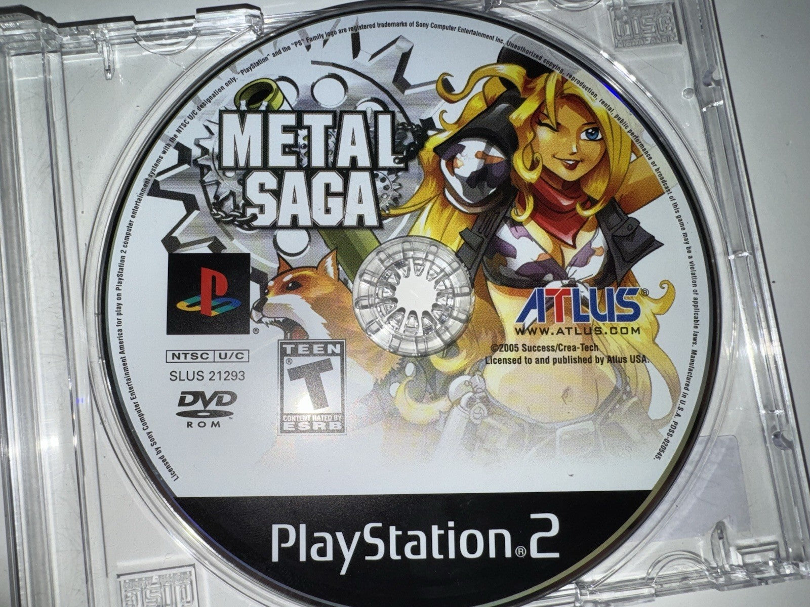 Metal Saga (Sony PlayStation 2, 2006) DISC ONLY PS2