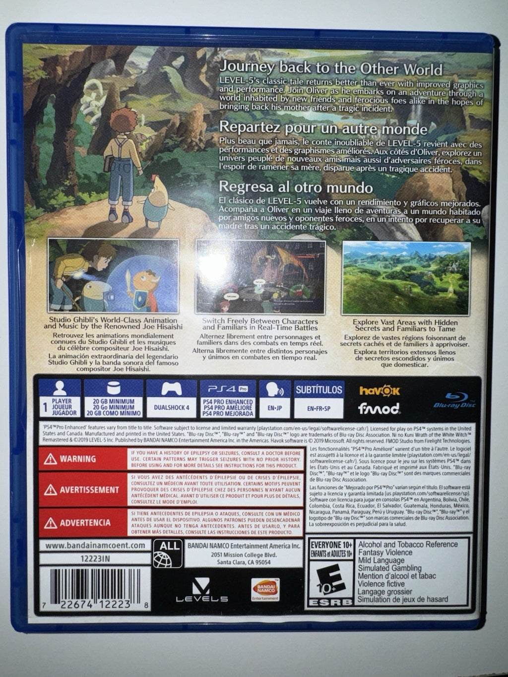 Ni No Kuni: Wrath of the White Witch Remastered - Sony PlayStation 4 PS4