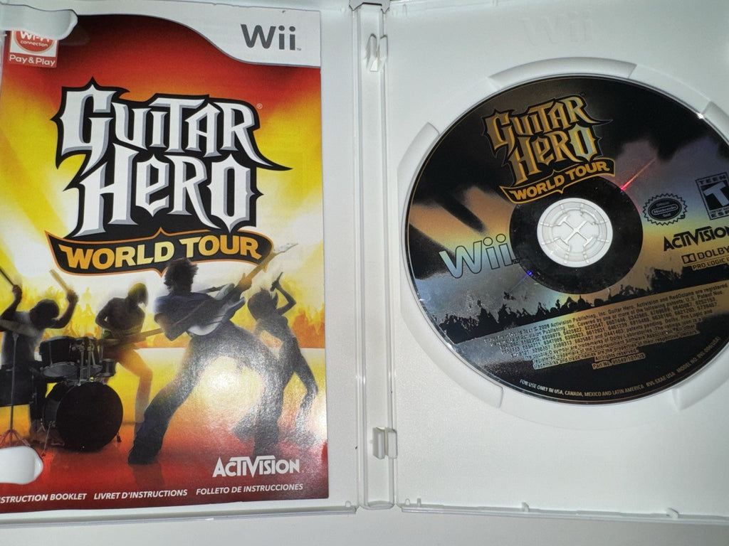 Guitar Hero World Tour - Nintendo Wii CIB COMPLETE + MANUAL