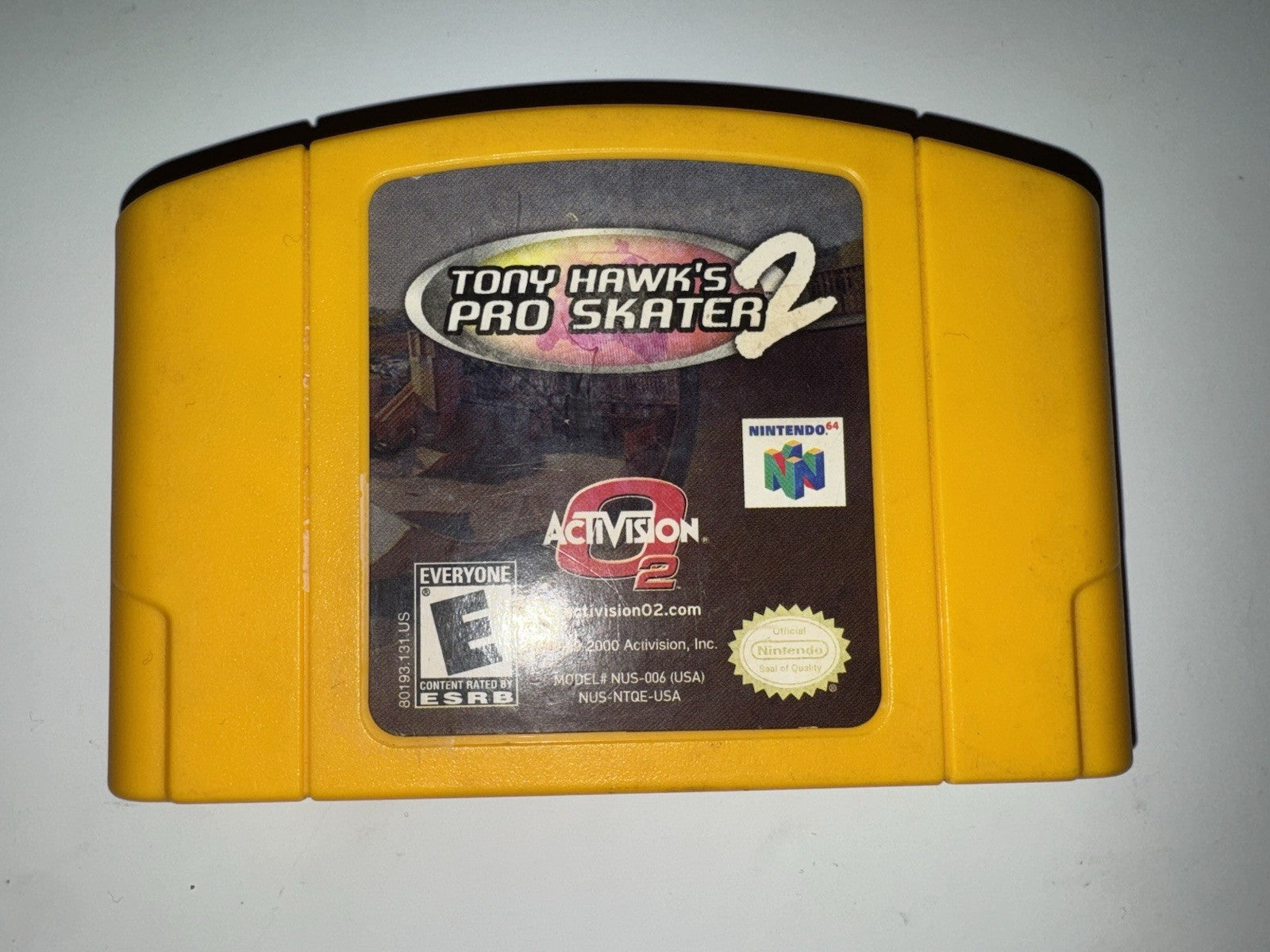 Tony Hawk's Pro Skater 2 (Nintendo 64, 2001) N64 CART ONLY