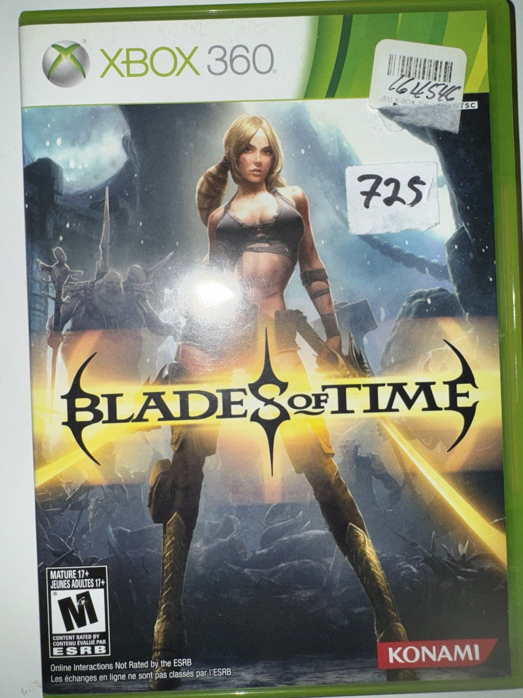 Blades of Time (Microsoft Xbox 360, 2012) CIB COMPLETE + MANUAL XB360