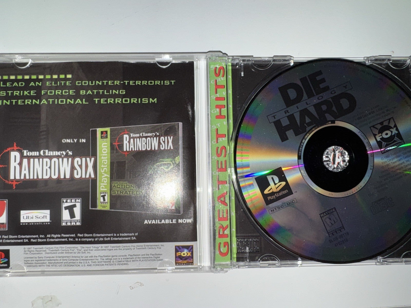 Die Hard Trilogy (Sony Playstation 1, 2000) CIB COMPLETE PS1