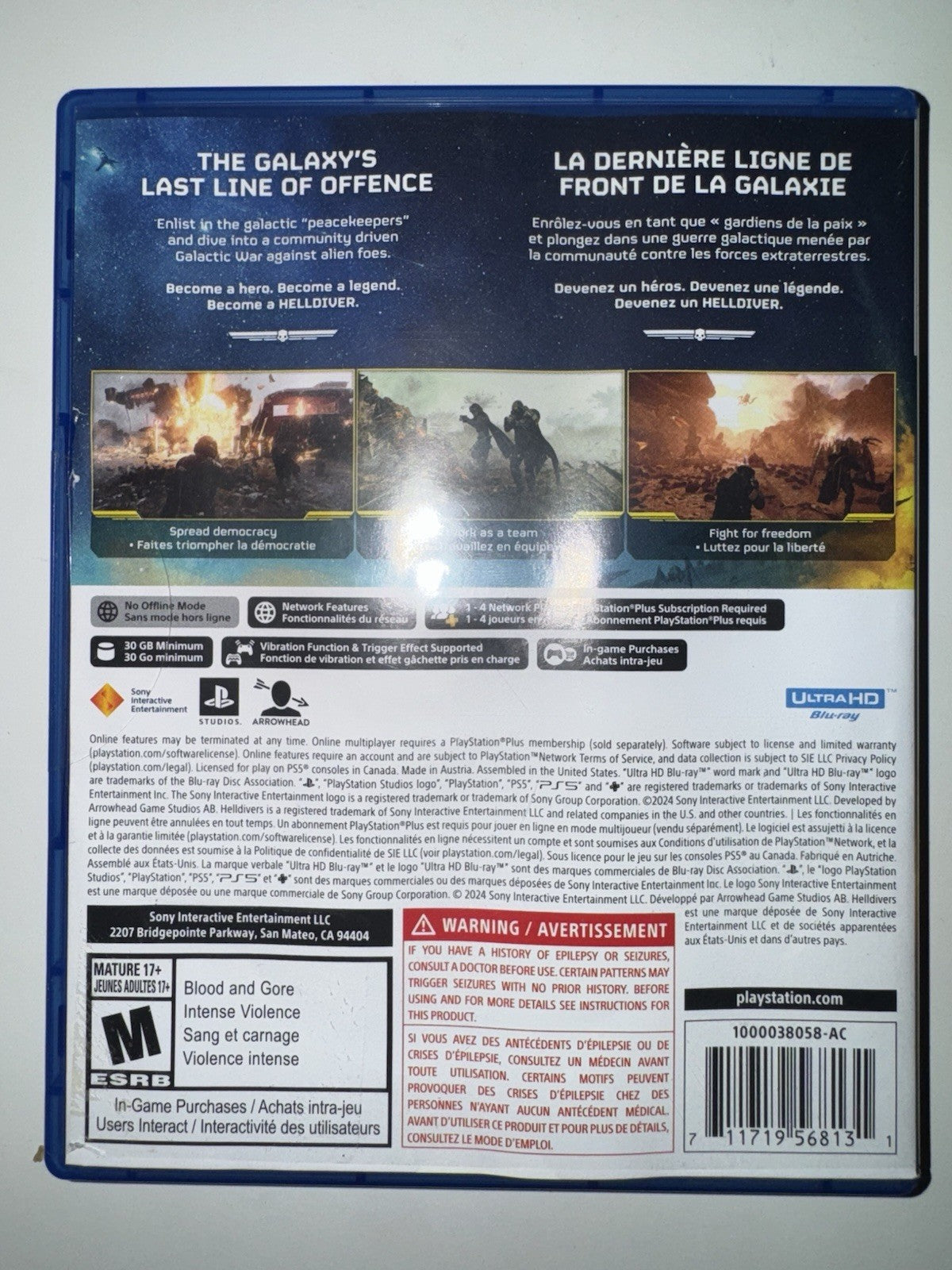 HELLDIVERS II 2 - PLAYSTATION 5 PS5 -