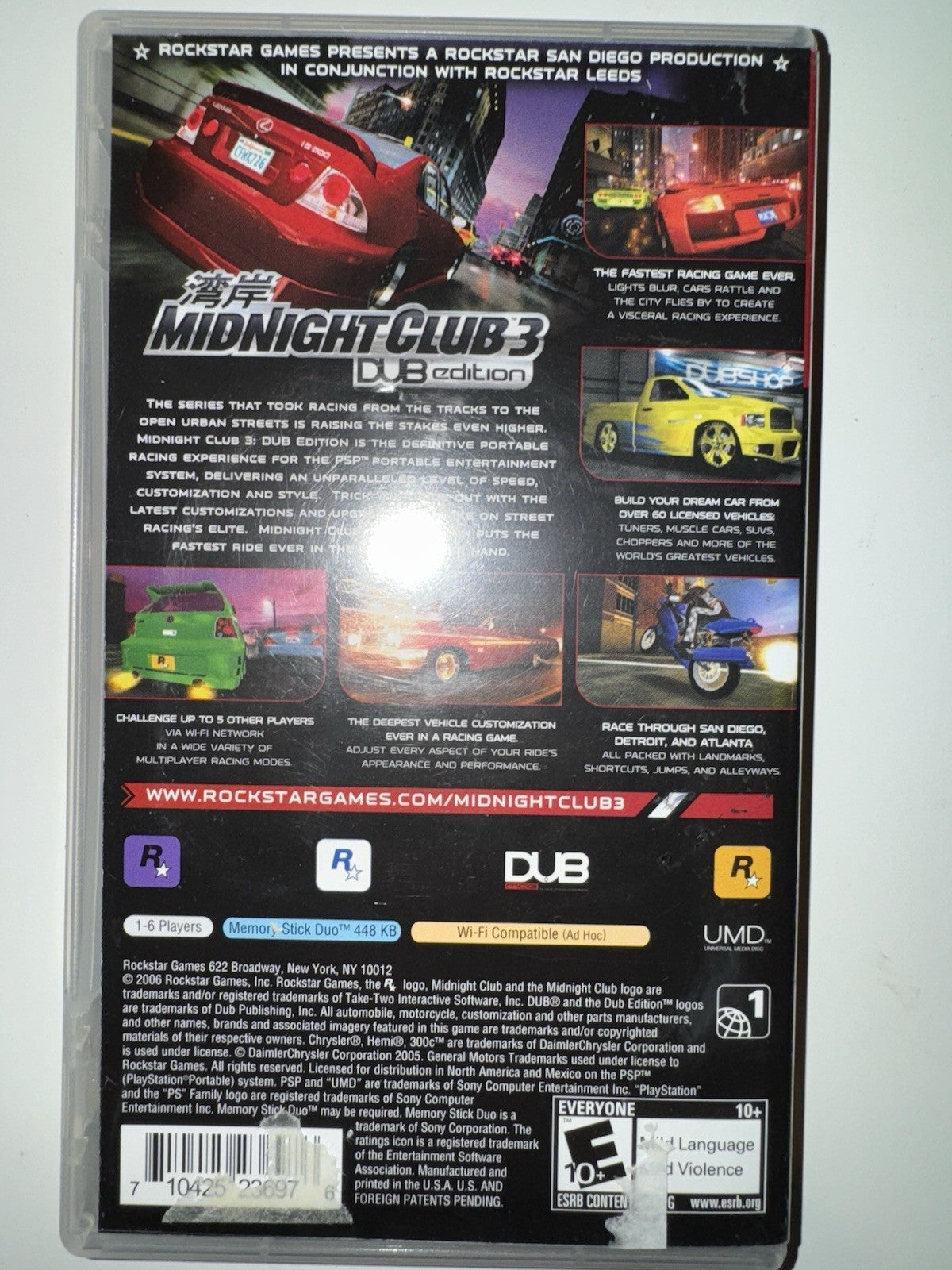 Midnight Club 3 Dub Edition (Sony PSP, 2005) PlayStaion