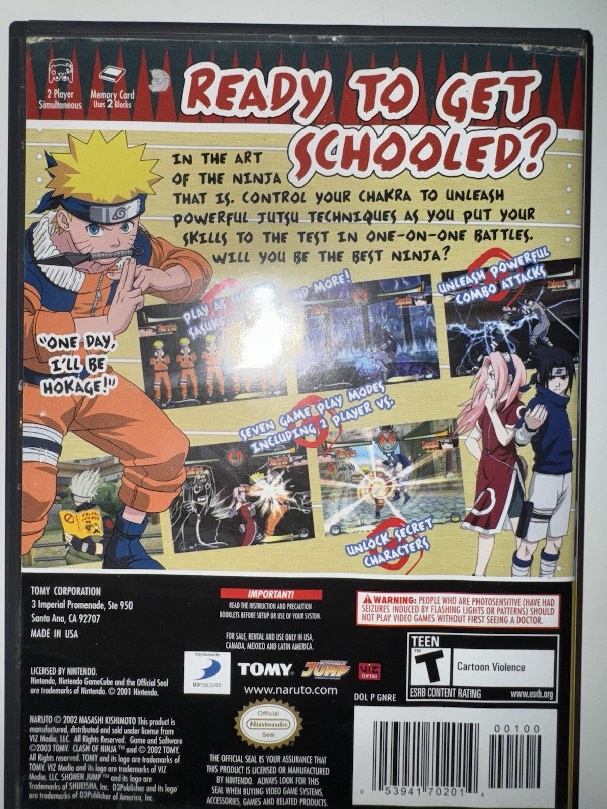 Naruto: Clash of Ninja (Nintendo GameCube, 2006) GC