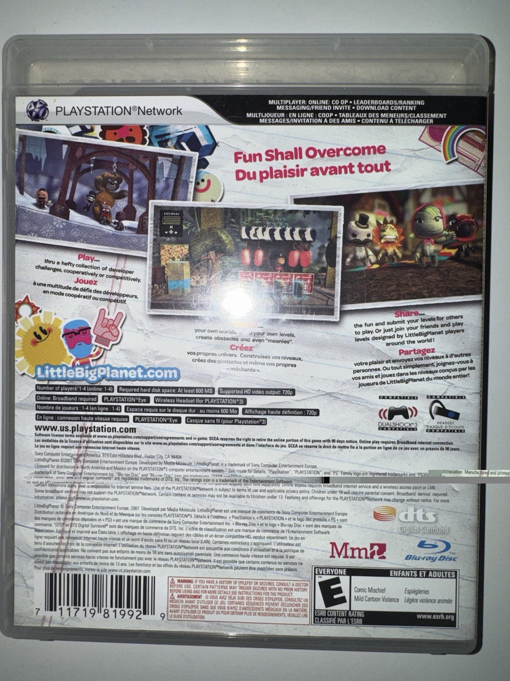LittleBigPlanet (Sony Playstation 3, 2009) CIB COMPLETE PS3