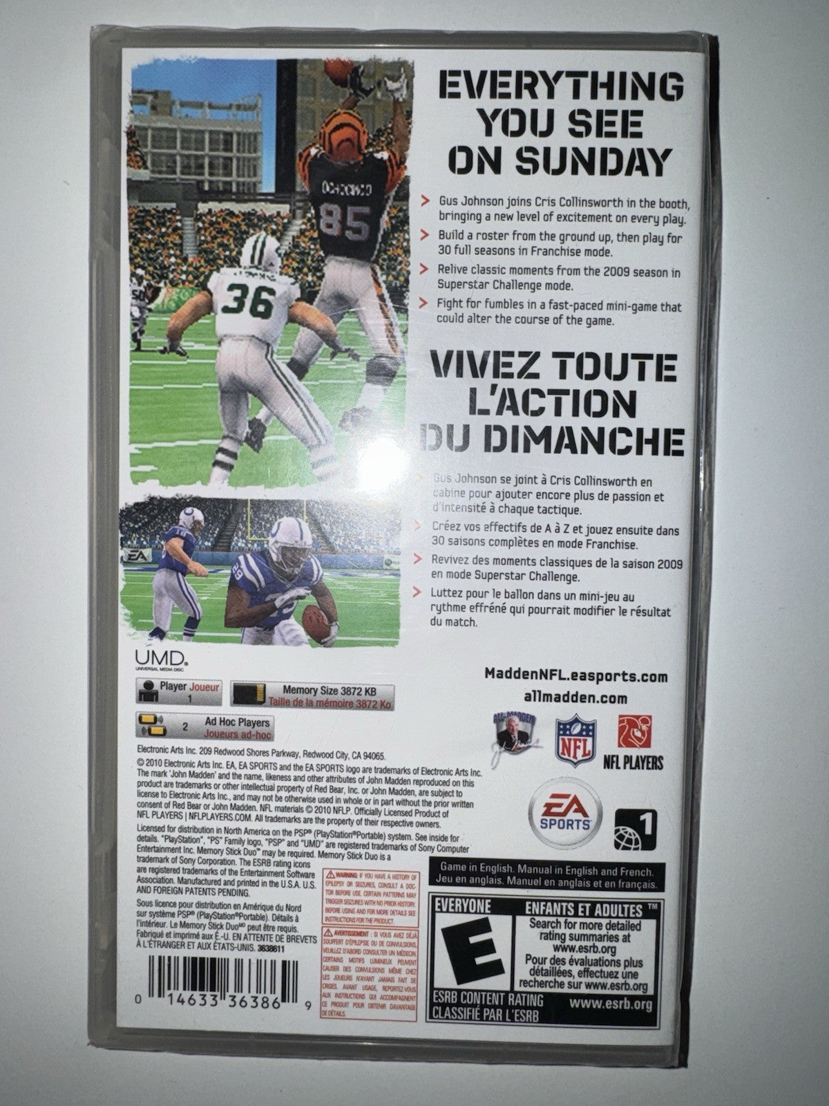 Madden NFL 11 (Sony PSP, 2010) BRAND NEW SEALED