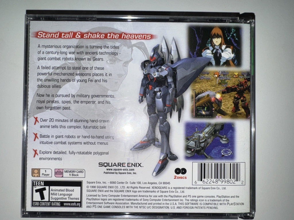 Xenogears PS1 PlayStation CIB COMPLETE + MANUAL PS1 SQUARE ENIX