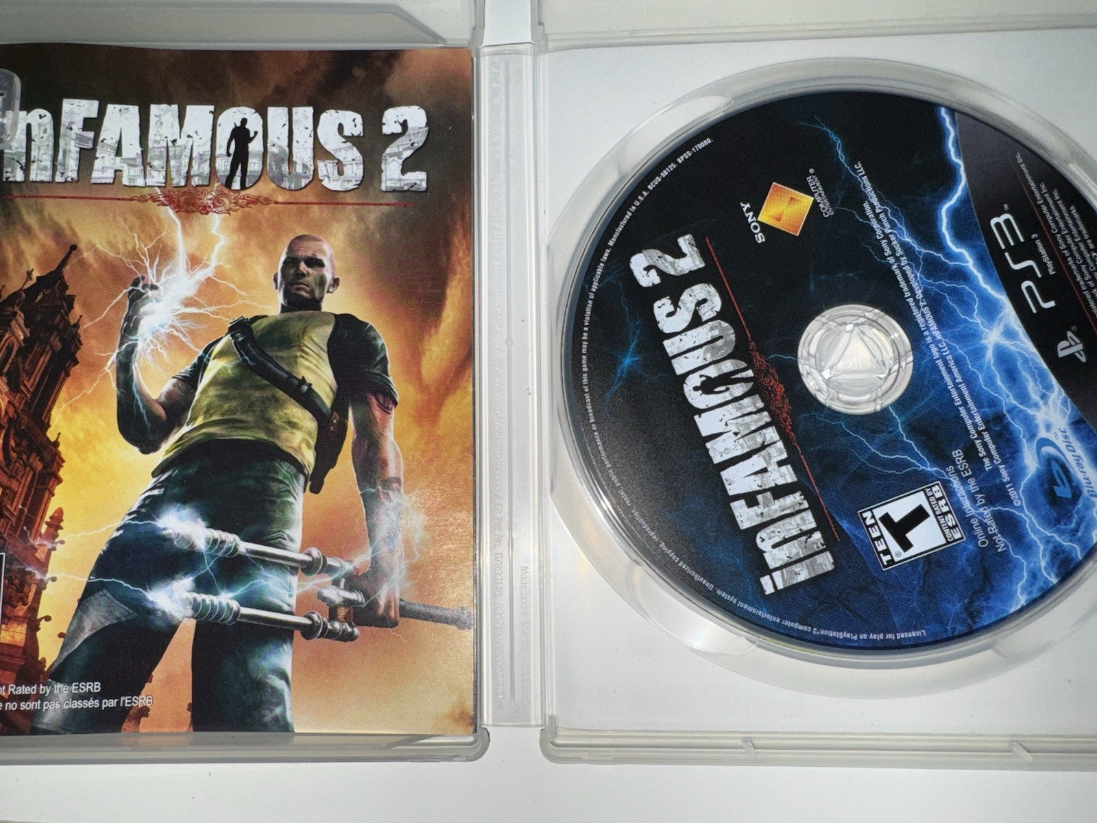 inFamous 2 (Sony PlayStation 3, 2011) CIB COMPLETE + MANUAL PS3
