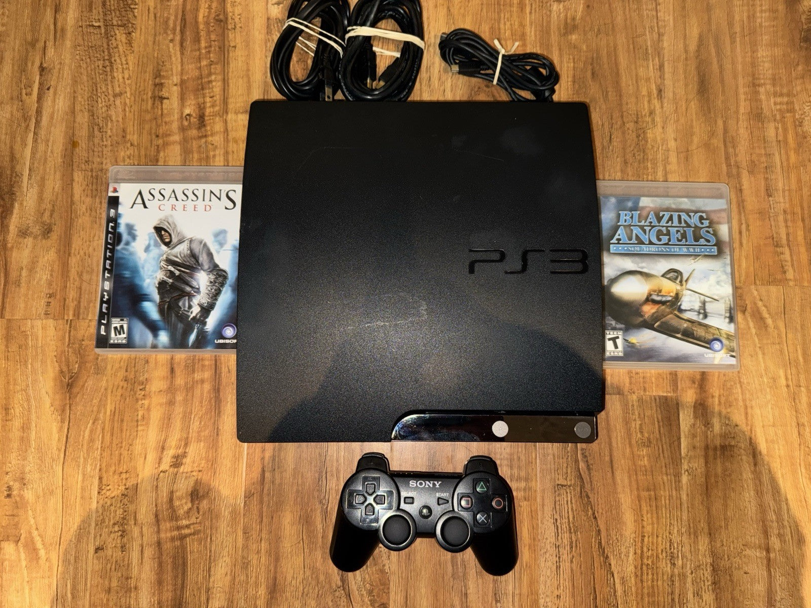Sony PlayStation 3 Slim 160GB Console PS3 CECH-2501A W/CONTROLLER AND Games