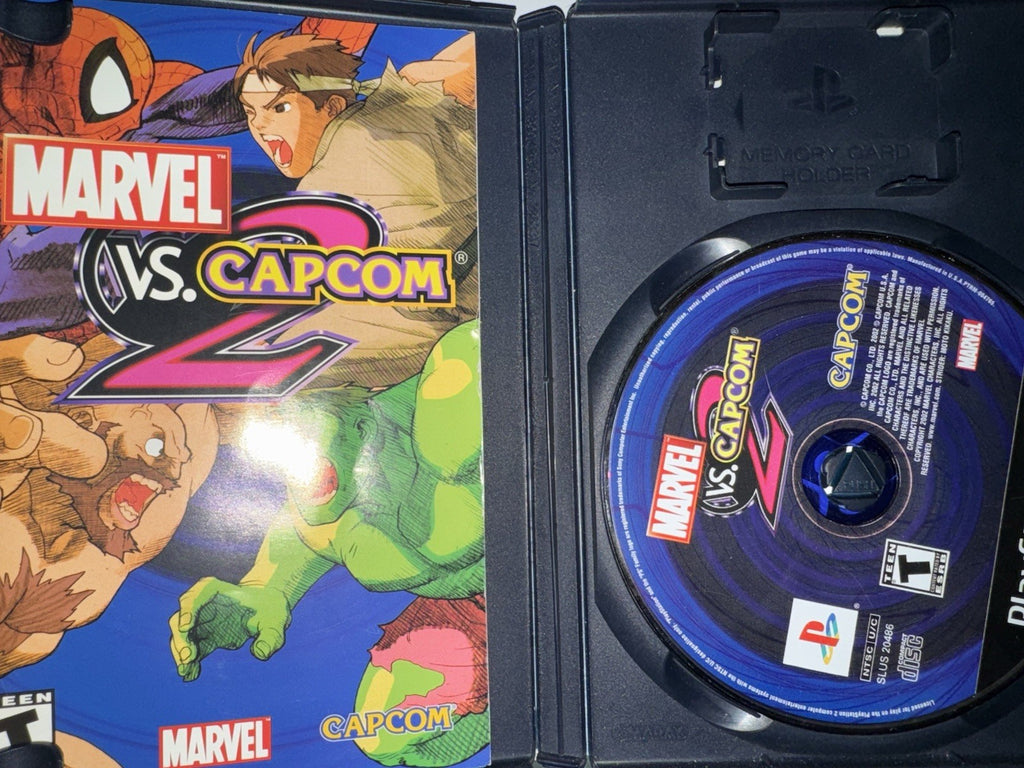 Marvel vs Capcom 2 (Sony PlayStation 2, 2002) CIB COMPLETE PS2