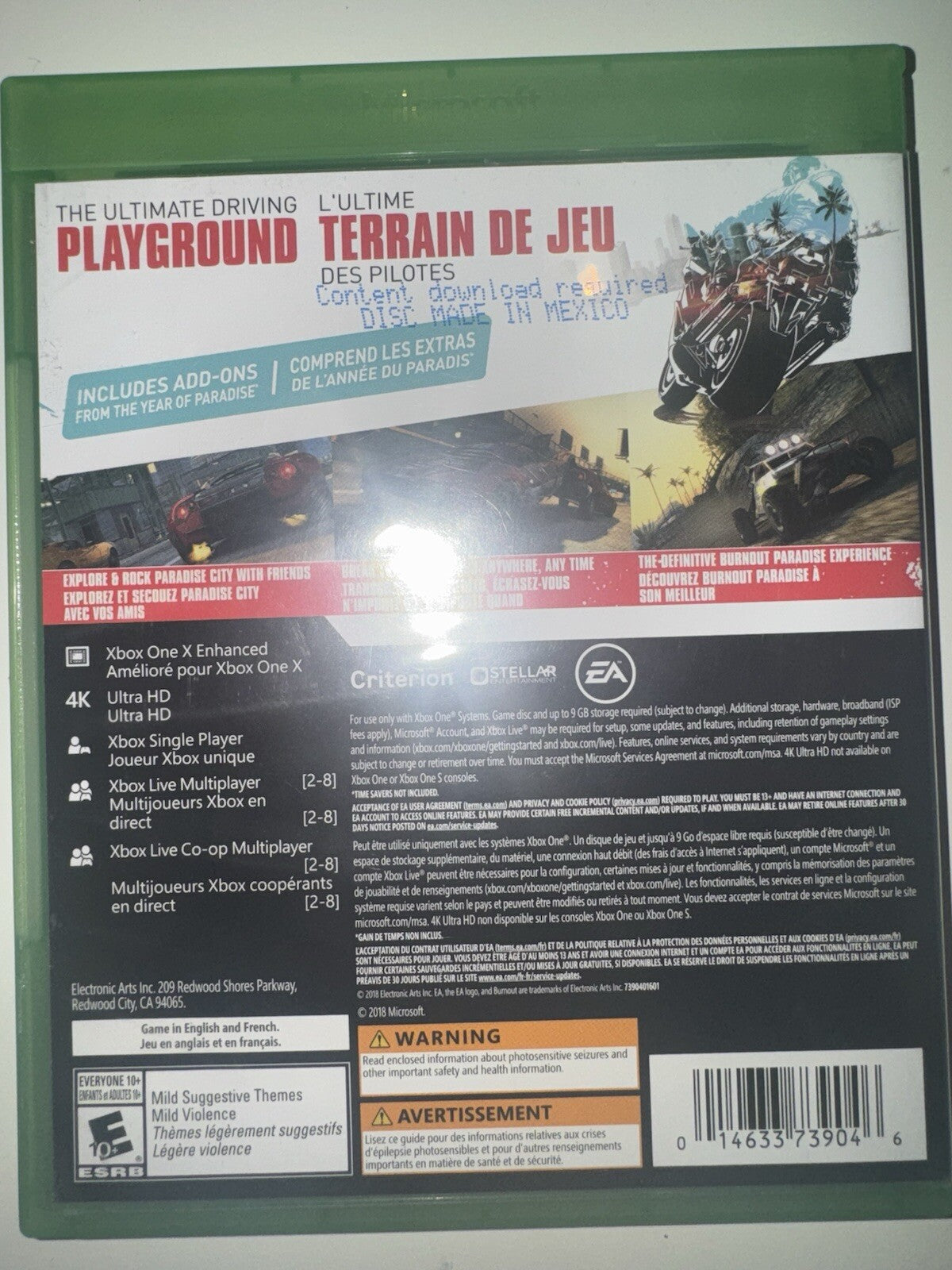 Burnout Paradise Remastered - Microsoft Xbox One