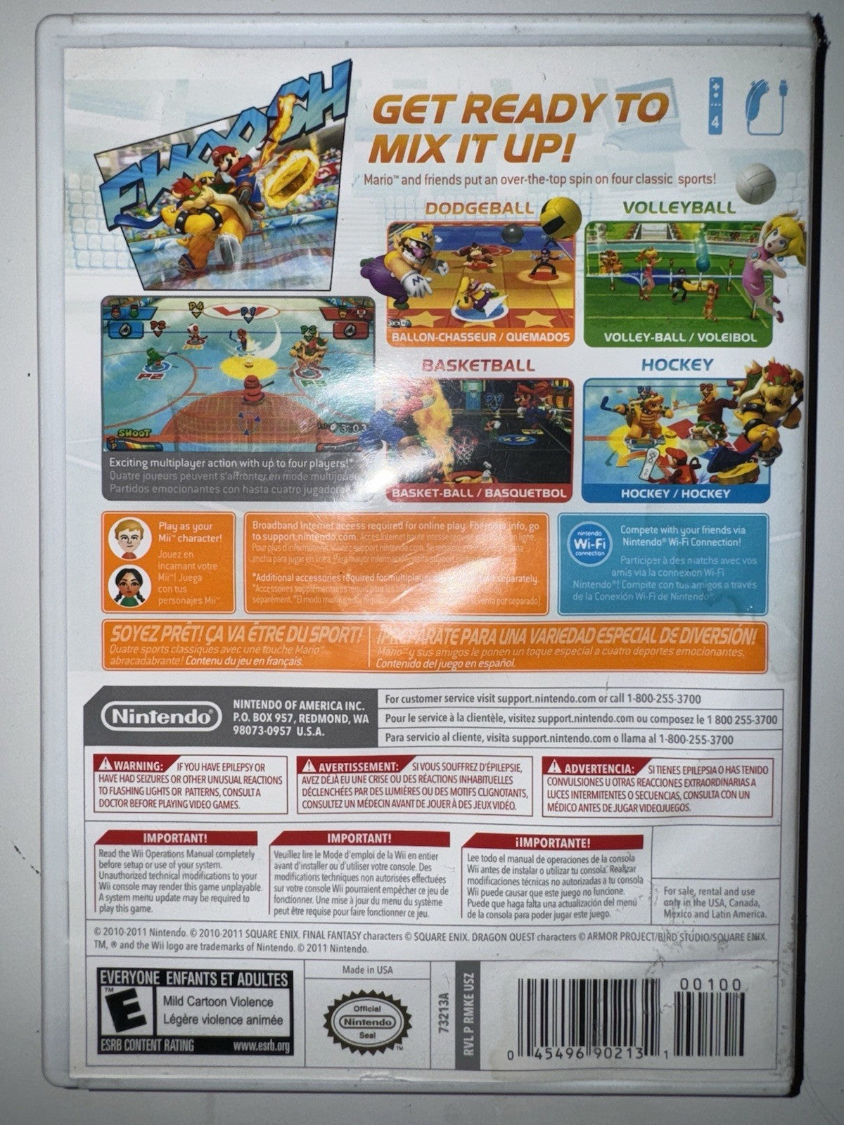 Mario Sports Mix (Nintendo Wii, 2011) CIB COMPLETE + MANUAL Wii