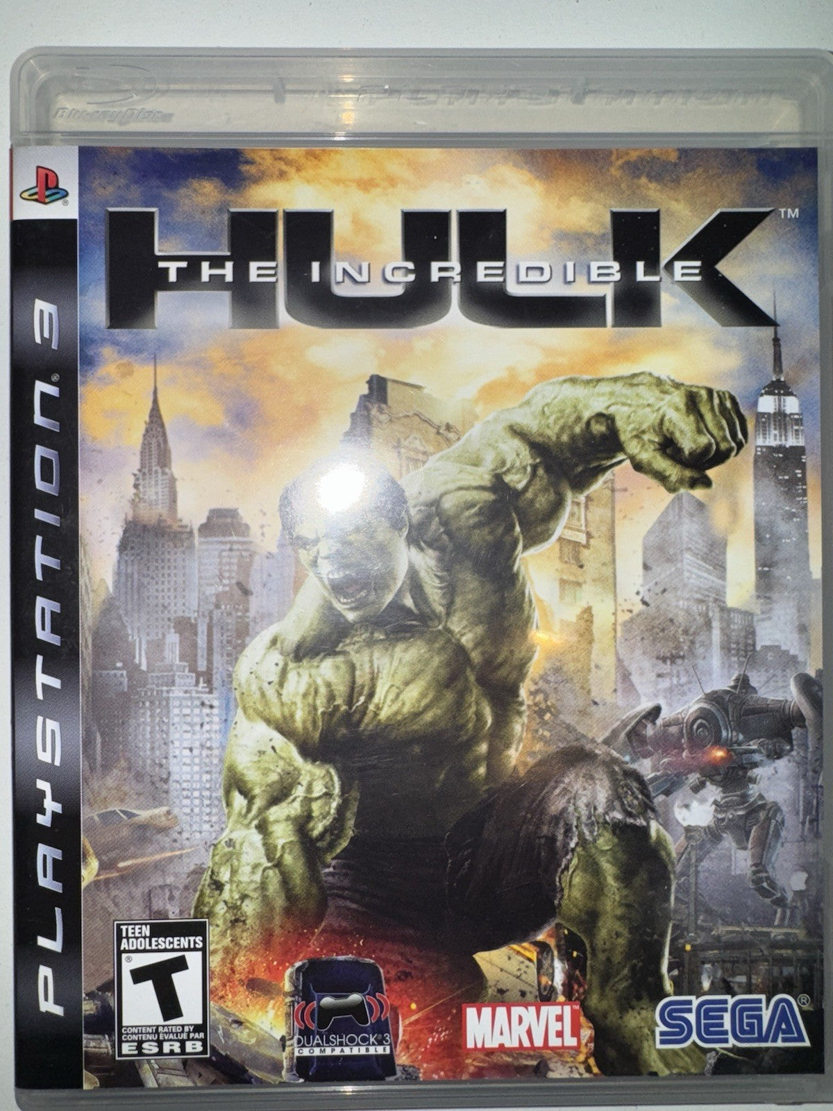 The Incredible Hulk (Sony PlayStation 3, 2008) CIB COMPLETE + MANUAL PS3