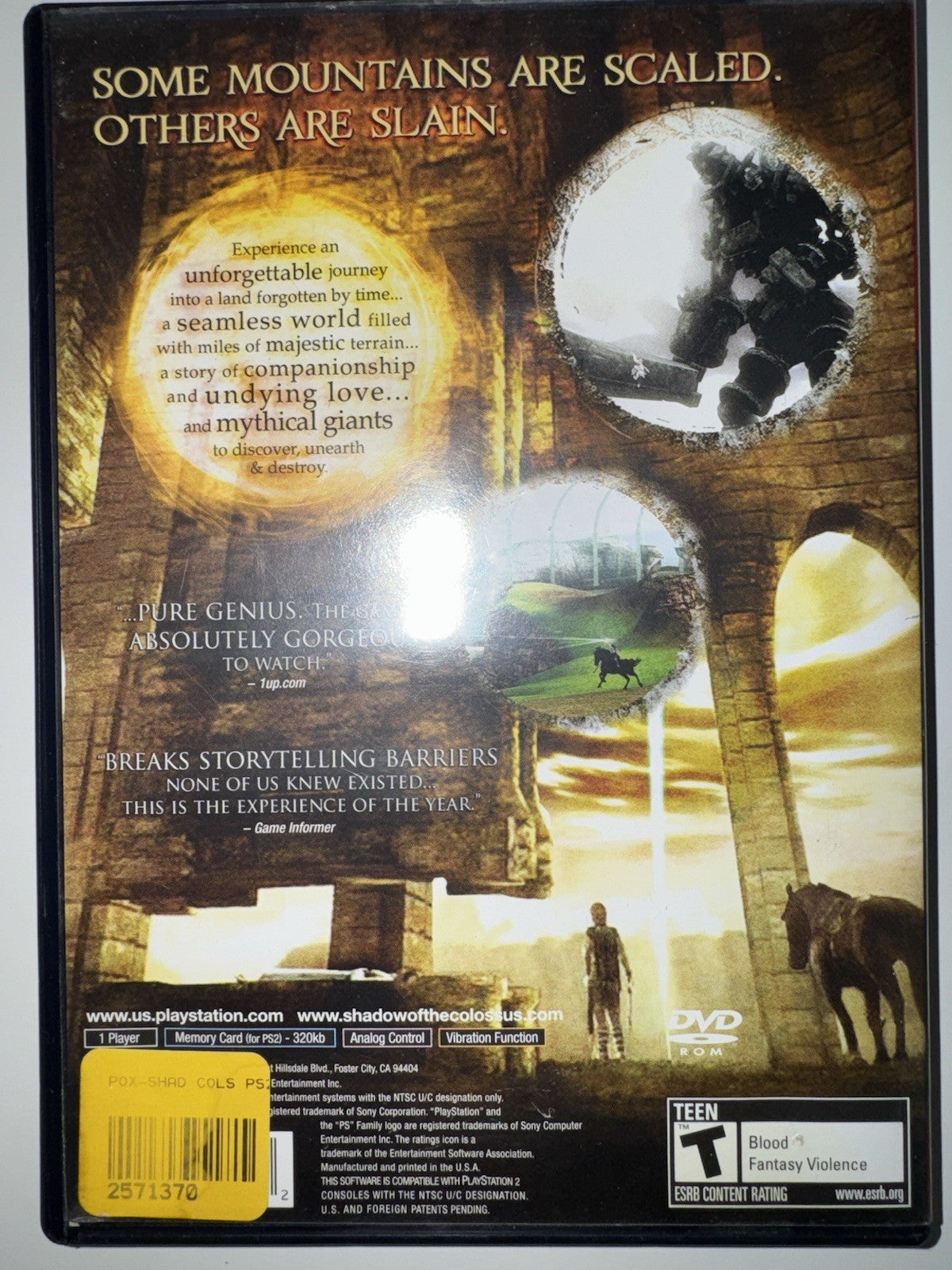 Shadow of Colossus - Sony PlayStation 2 CIB COMPLETE PS2