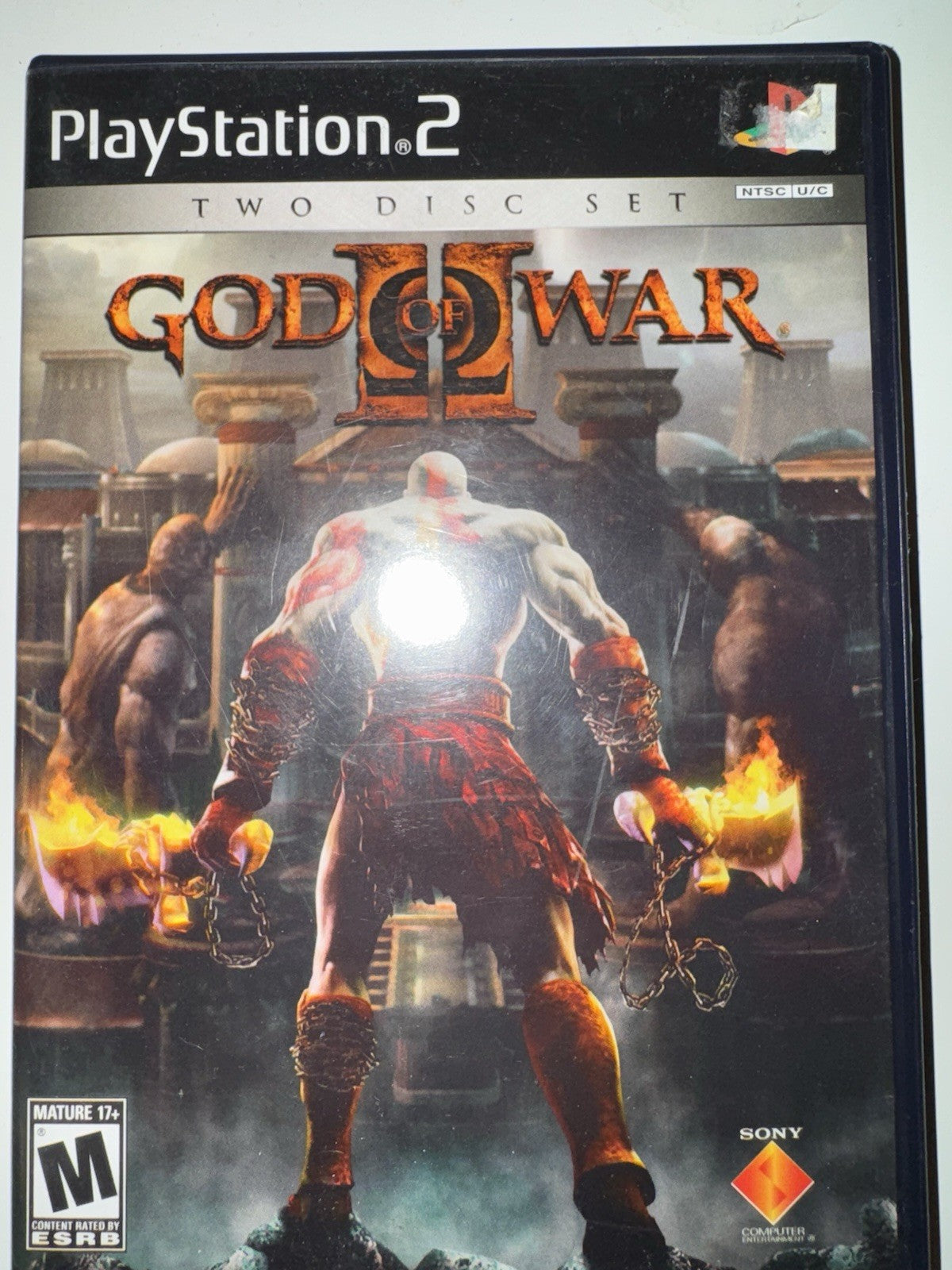 God of War II 2 Two Disc Set (Sony PlayStation 2 PS2, 2005) CIB COMPLETE +MANUAL
